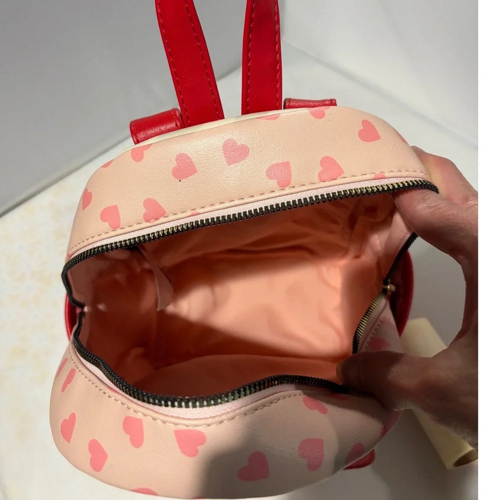 Disney Her Universe Mickey Minnie Mouse Valentine Heart Mini Backpack